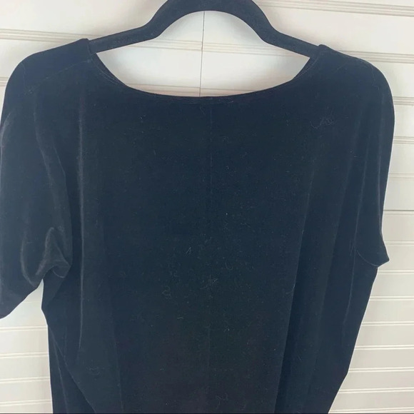 NWOT Eileen Fisher Stretch Velvet Shift Dress Black Casual Women’s Small - Picture 8 of 10